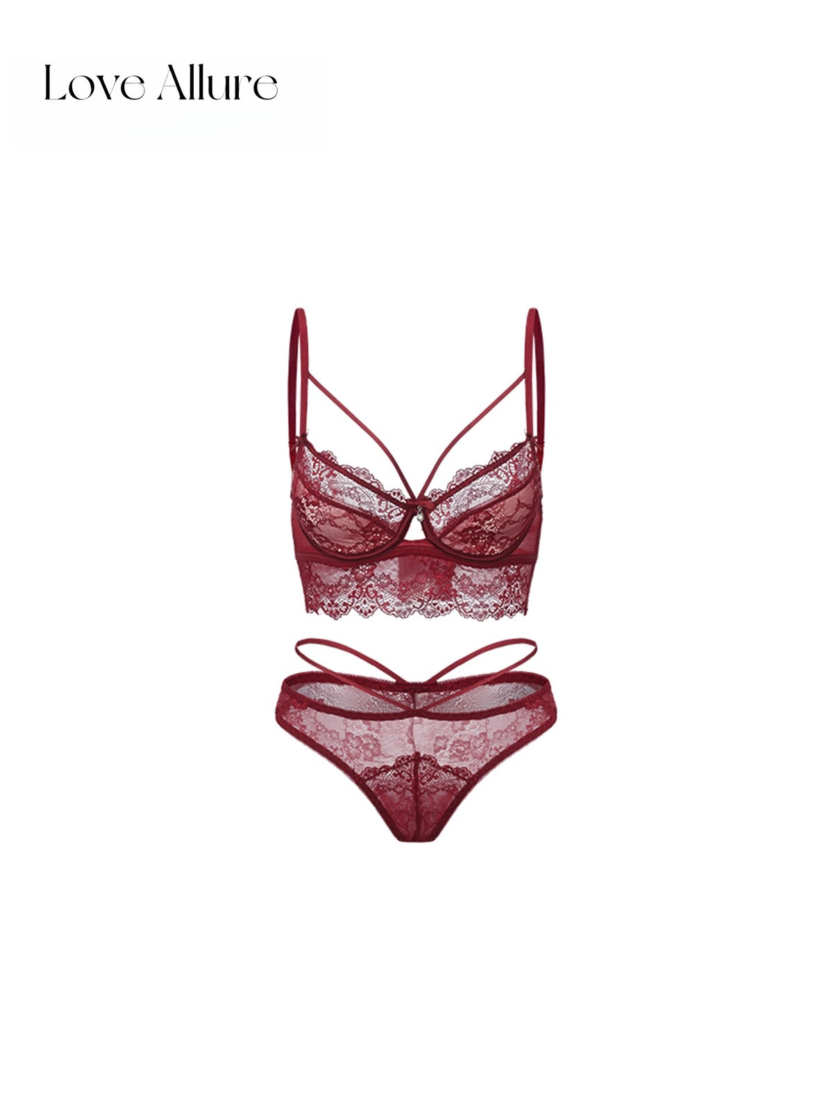 Sira • レースブラ&ハーフバックショーツセット