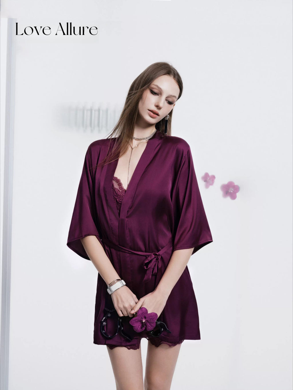 Sybil • レースガウン＆ベビードールセット