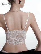 Tanya • レースノンワイヤーブラ&ハーフバックショーツセット