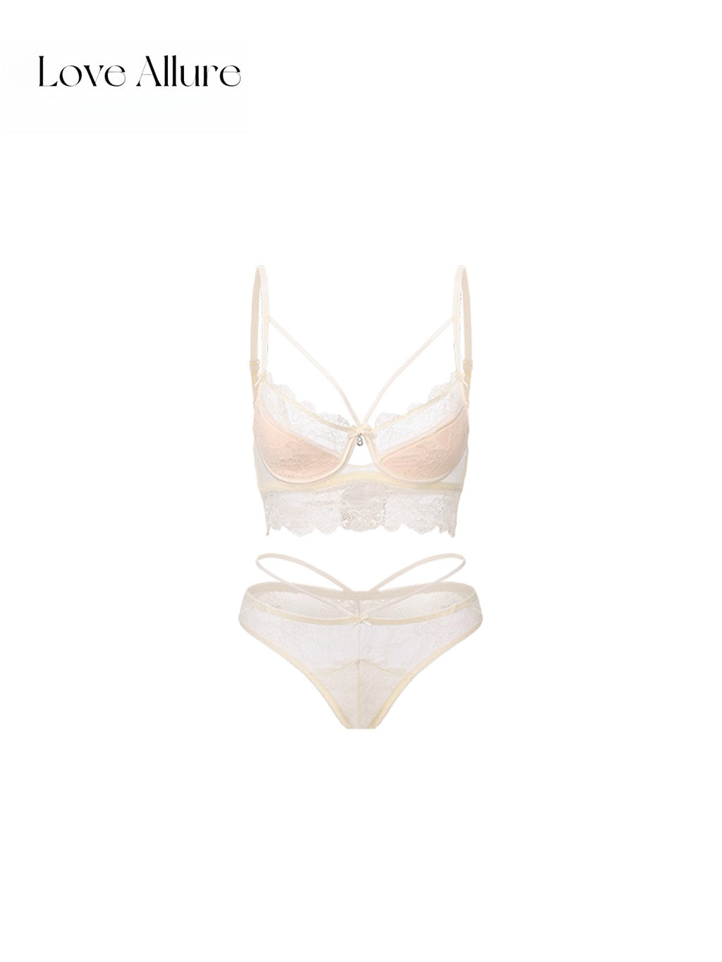 Sira • レースブラ&ハーフバックショーツセット