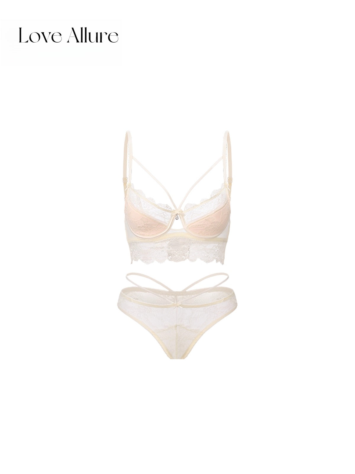 Sira • レースブラ&ハーフバックショーツセット