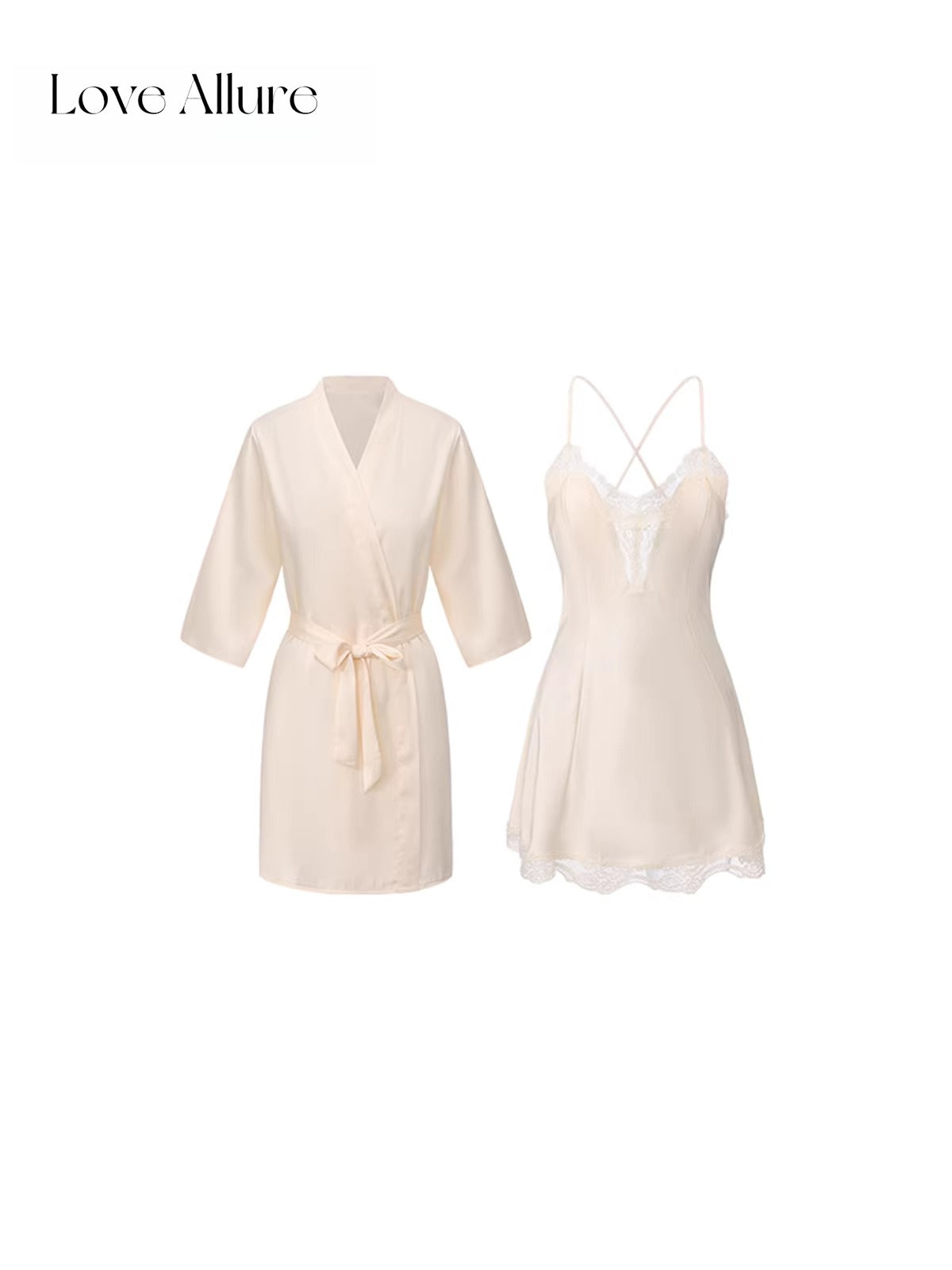 Sybil • レースガウン＆ベビードールセット