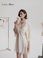 Sybil • レースガウン＆ベビードールセット