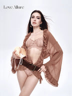 Rodia • レースノンワイヤーブラ&ハーフバックショーツセット