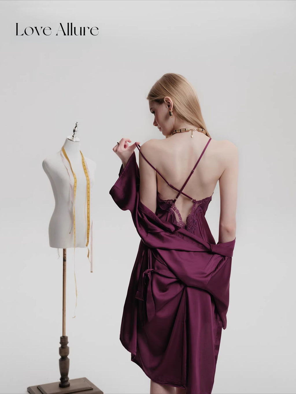 Sybil • レースガウン＆ベビードールセット