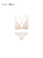 Briar • レースノンワイヤーブラ&ハーフバックショーツセット