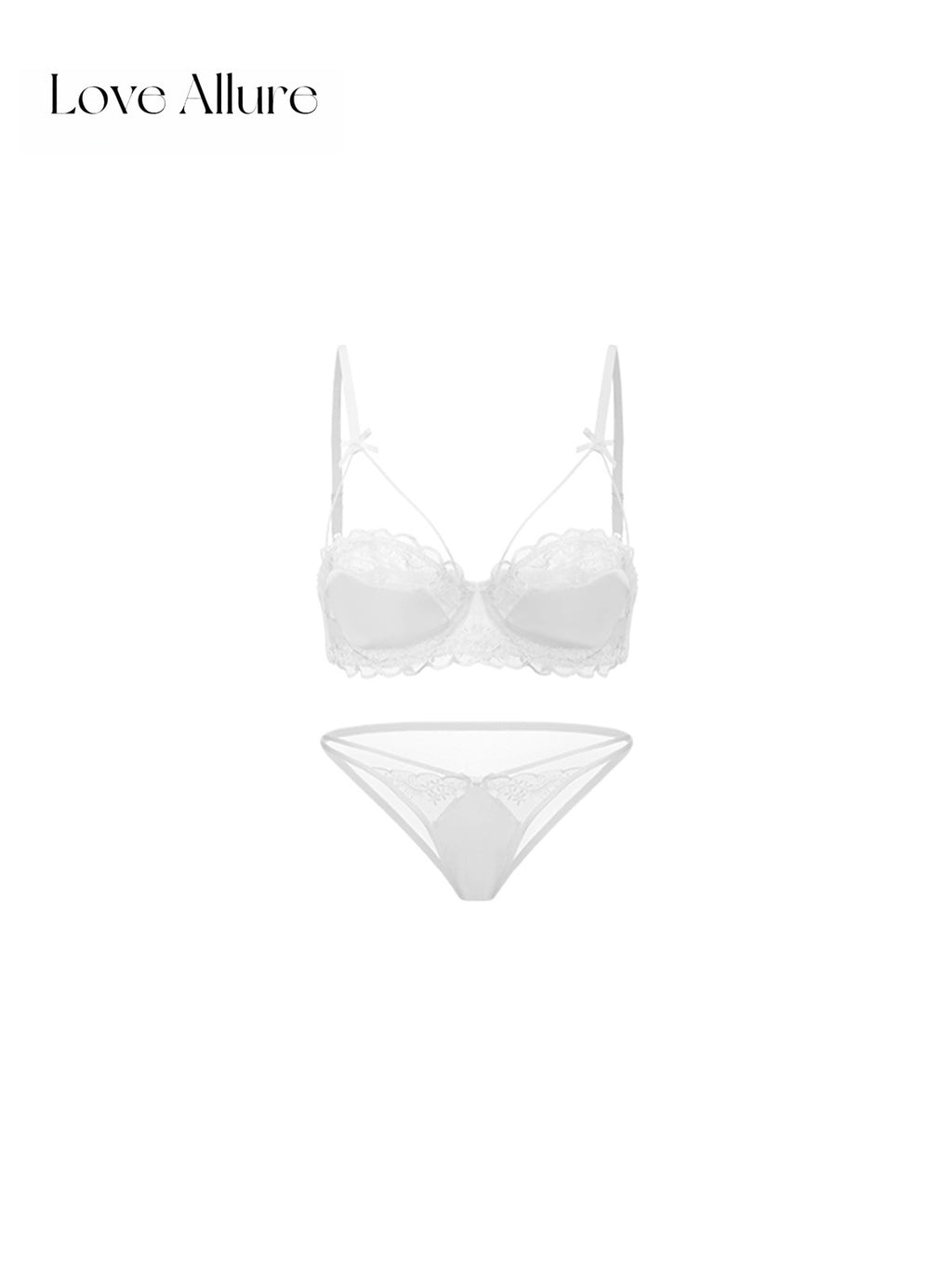 Lowell • レースブラ&ハーフバックショーツセット