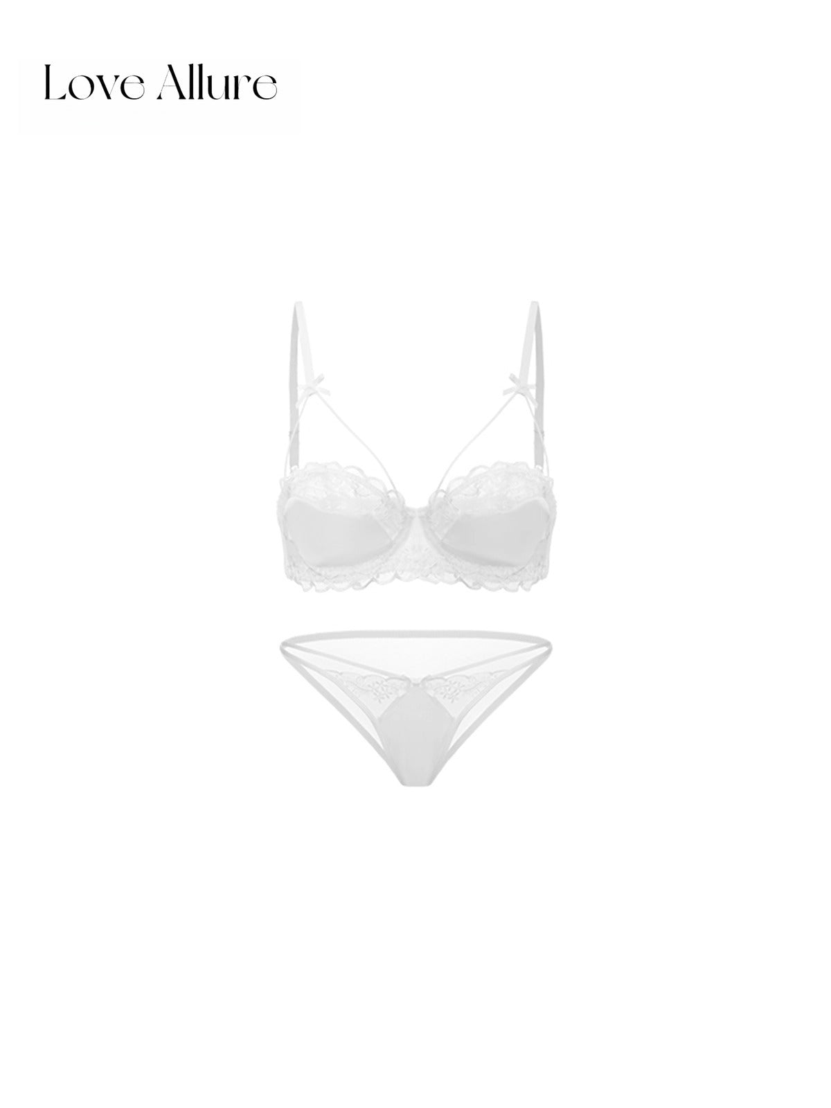 Lowell • レースブラ&ハーフバックショーツセット