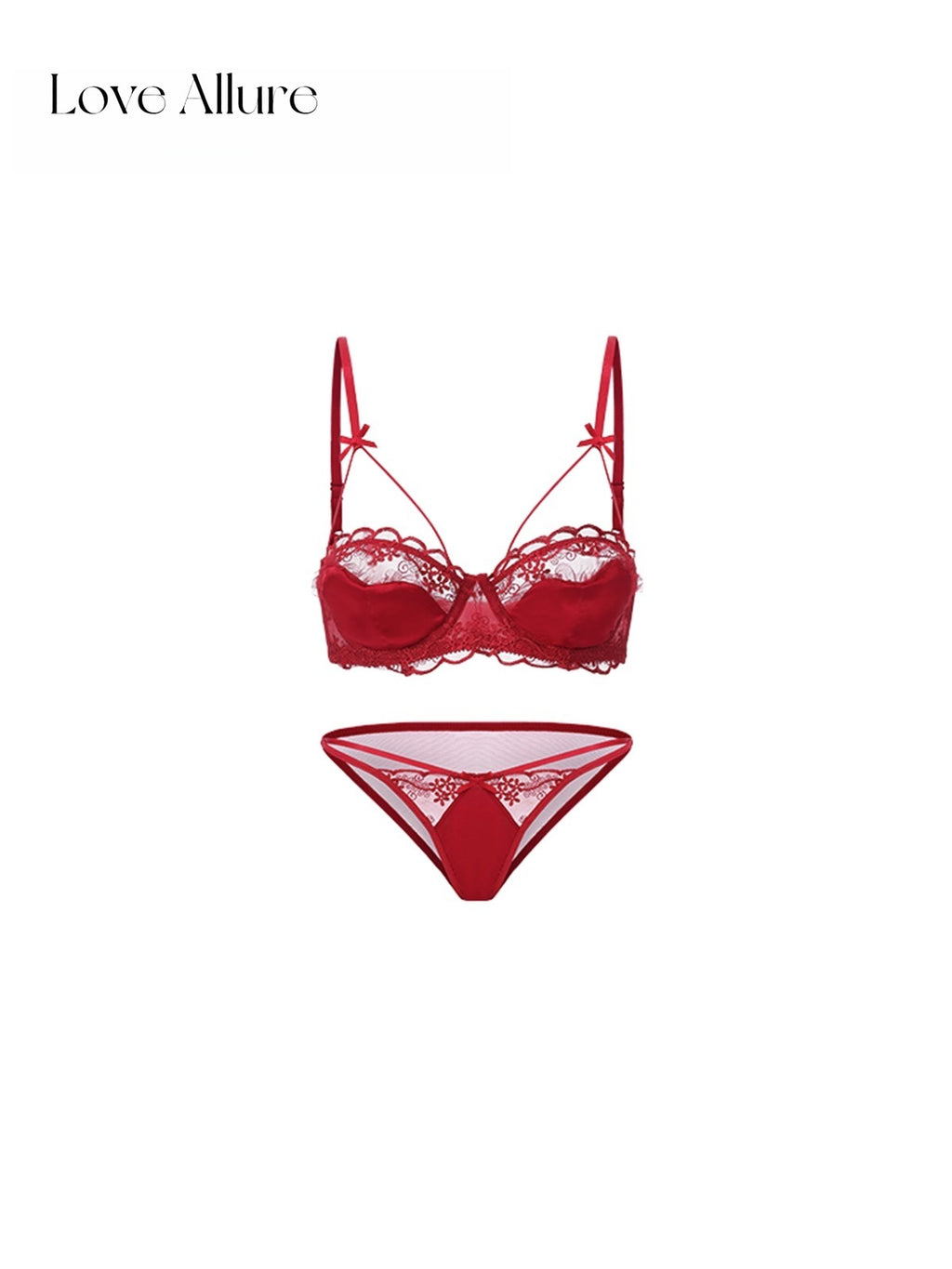 Lowell • レースブラ&ハーフバックショーツセット