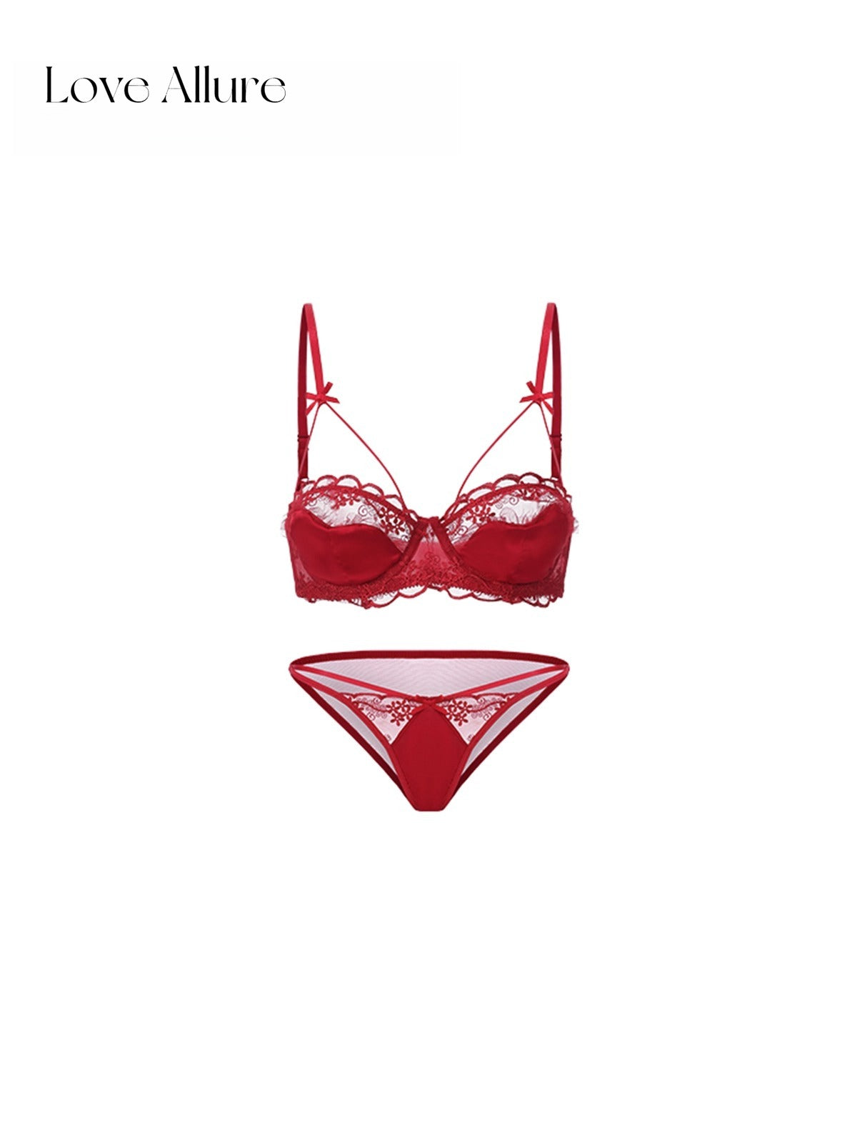 Lowell • レースブラ&ハーフバックショーツセット