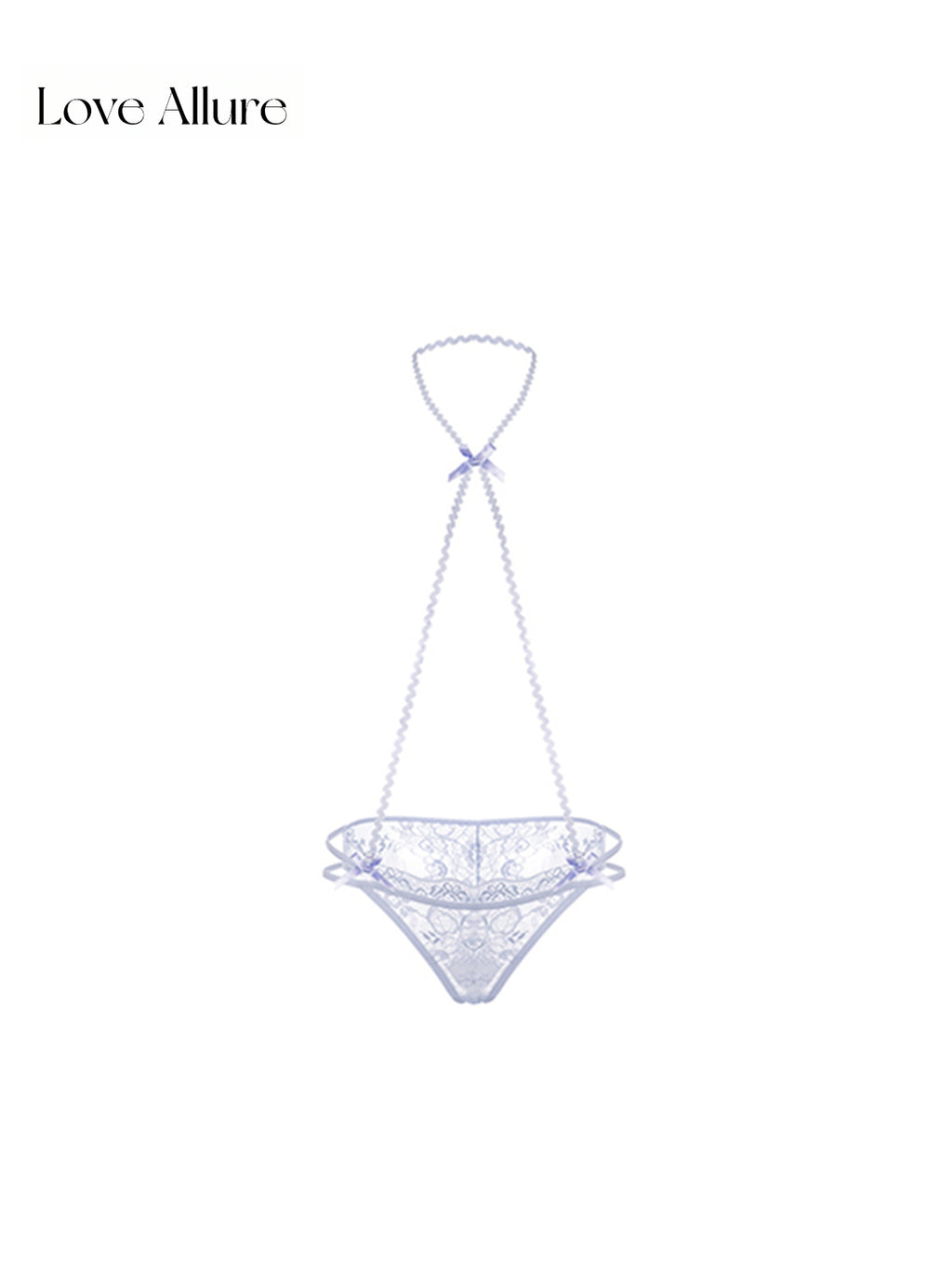 Abby • ホルターネックレースハーフバックショーツ