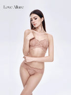 Rodia • レースノンワイヤーブラ&ハーフバックショーツセット