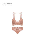 Rodia • レースノンワイヤーブラ&ハーフバックショーツセット