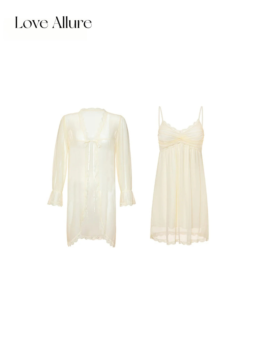 Serena • シフォンガウン付きベビードール