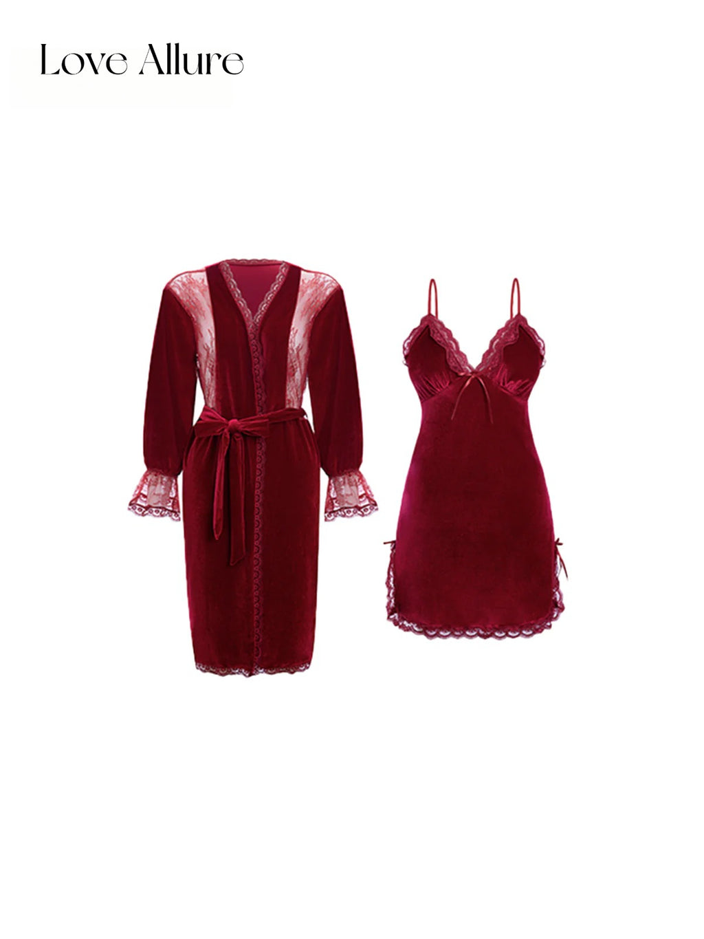 Maribel • レースガウン&ベビードールセット