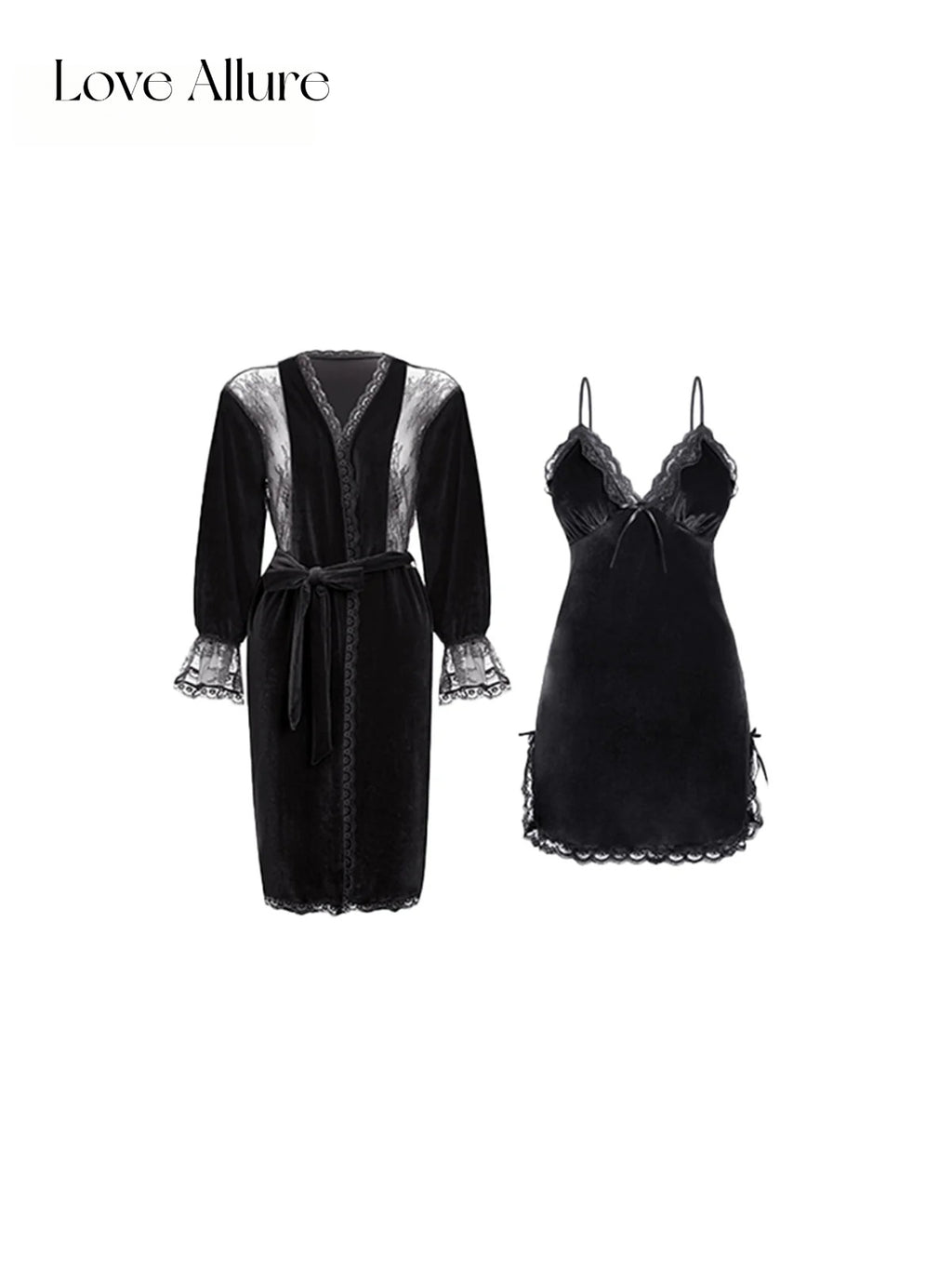 Maribel • レースガウン&ベビードールセット