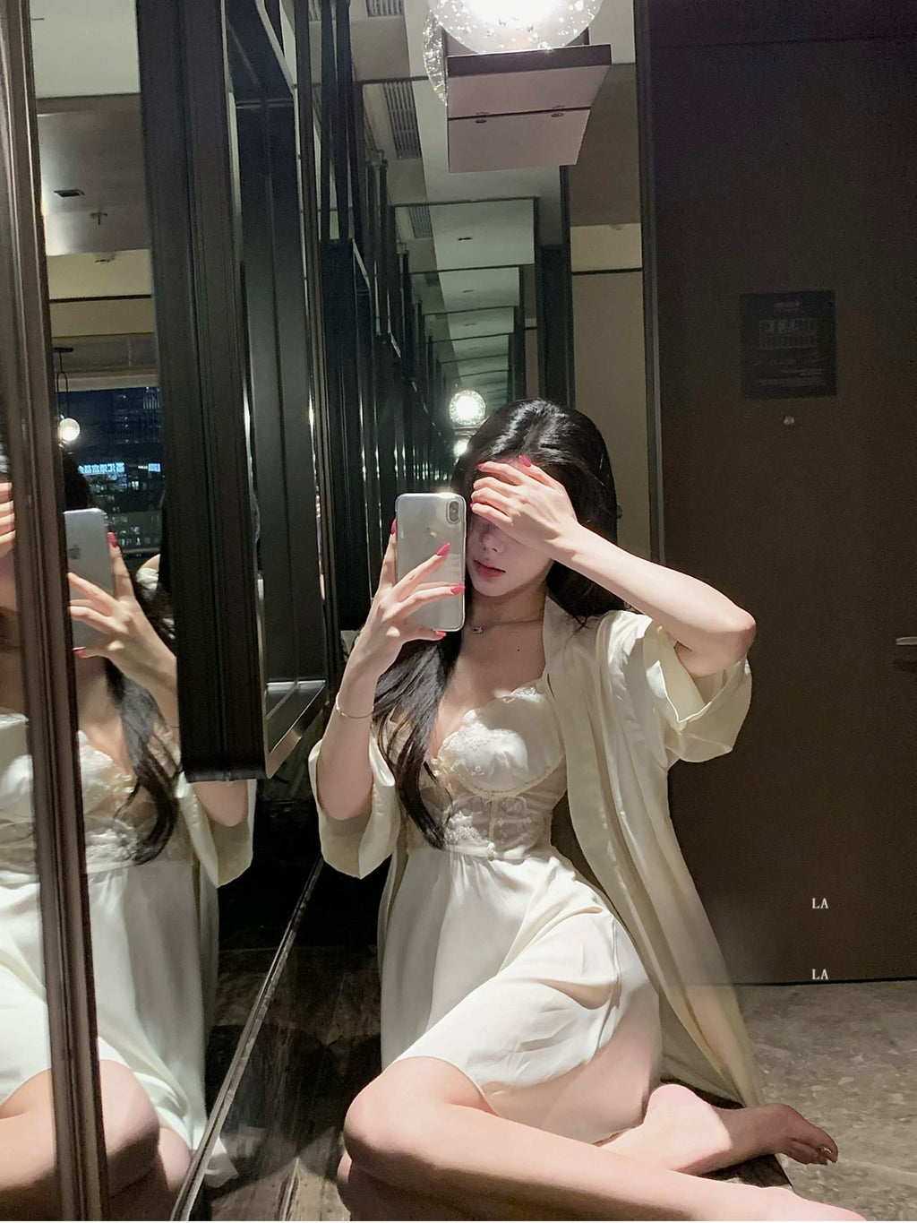 Nora • レースガウン＆ベビードールセット