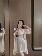 Nora • レースガウン＆ベビードールセット