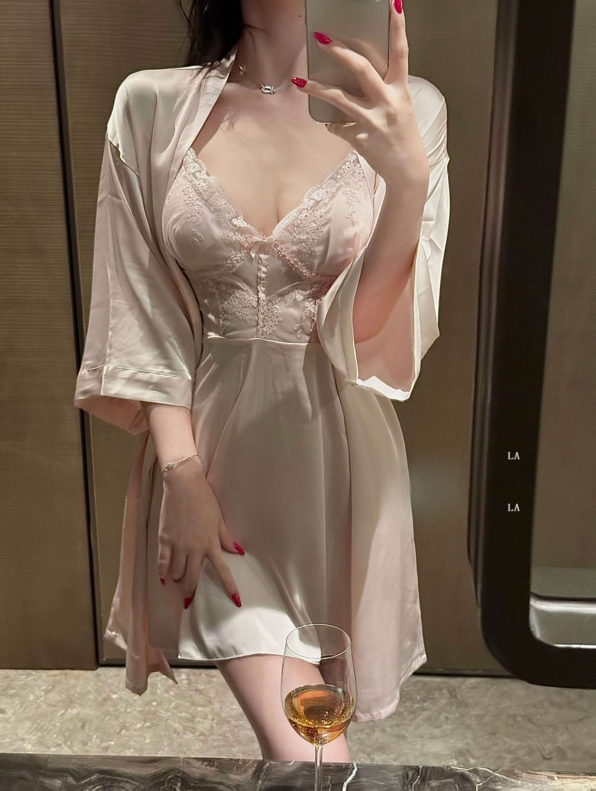 Nora • レースガウン＆ベビードールセット