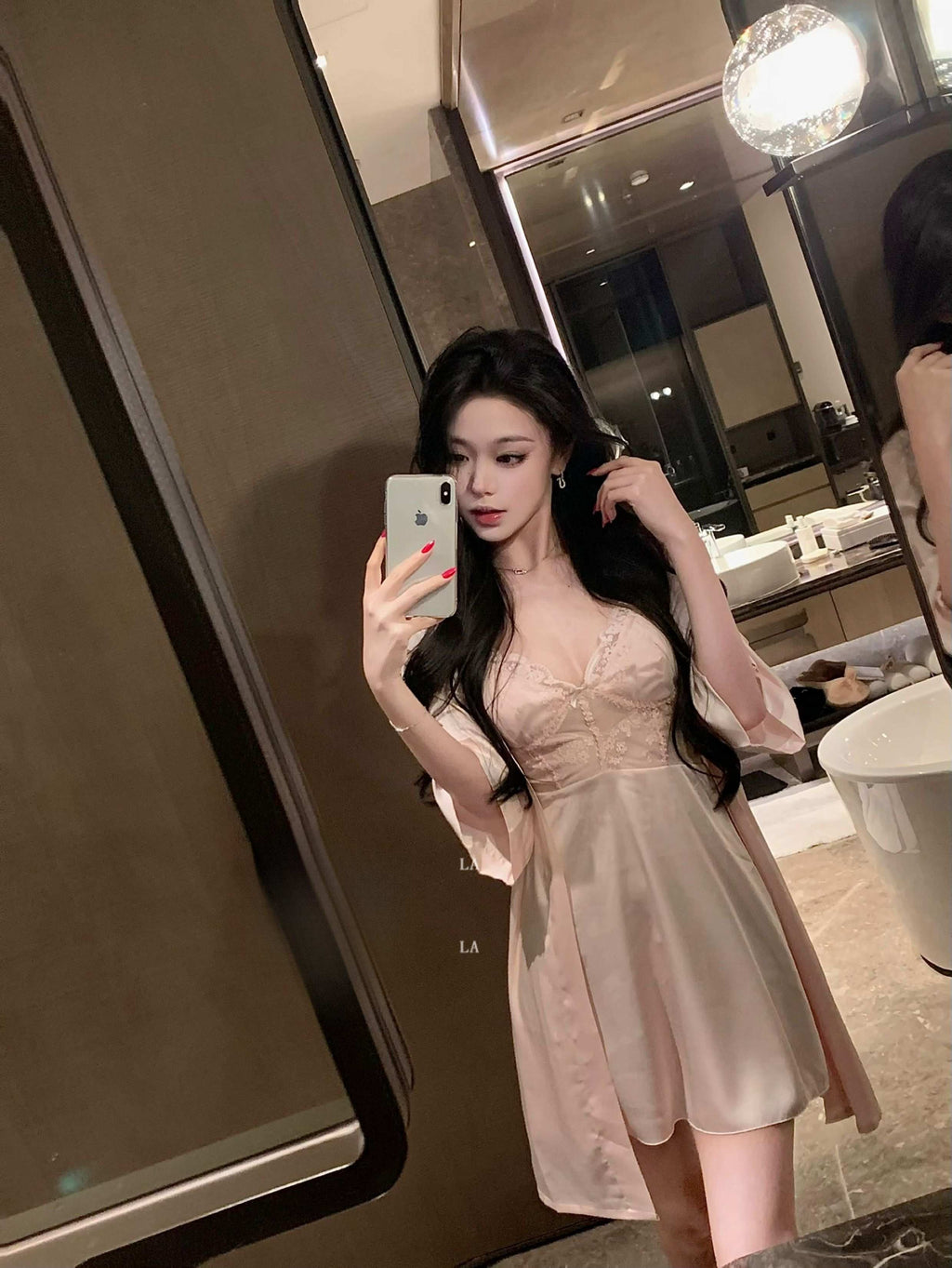 Nora • レースガウン＆ベビードールセット