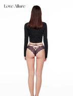 Sla • レースハーフバックショーツ